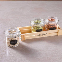 10 Cl Paderno Happy Hour Pots Apéritif Avec Support Plateau En Bois Set 4 Pcs
