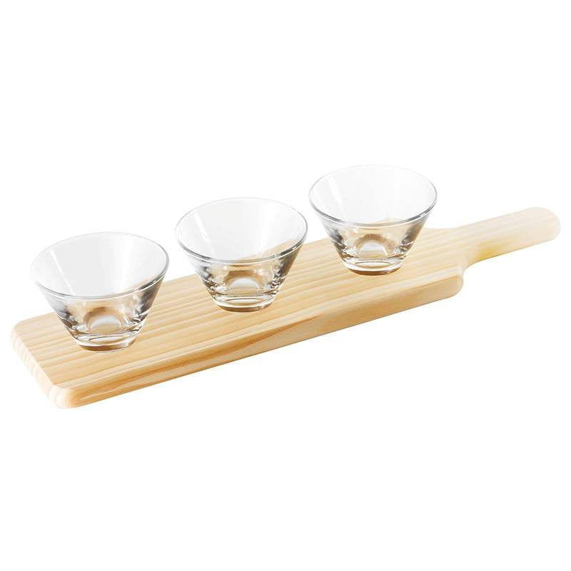 14 7 Cl Paderno Happy Hour Coupes Apéritif Rectangulaires Avec Pots Set 4 Pcs
