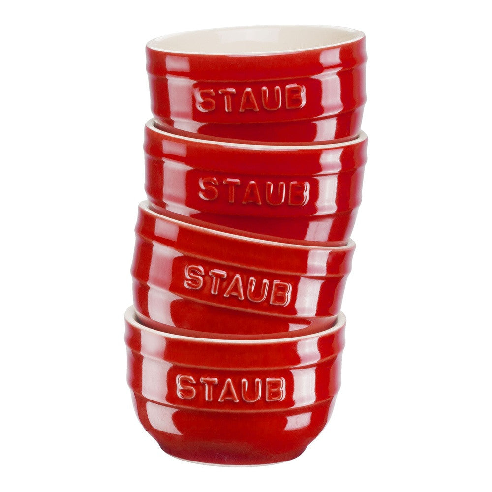 9 cm - Staub Ceramique Ciotola Ramequin In Ceramica - Set 4 Pz