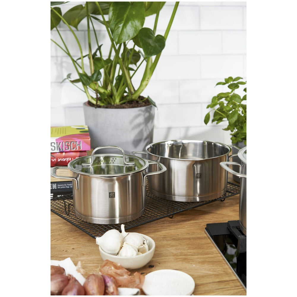 Zwilling TrueFlow Batteria Di Pentole In Acciaio Inox - Set 4 Pz