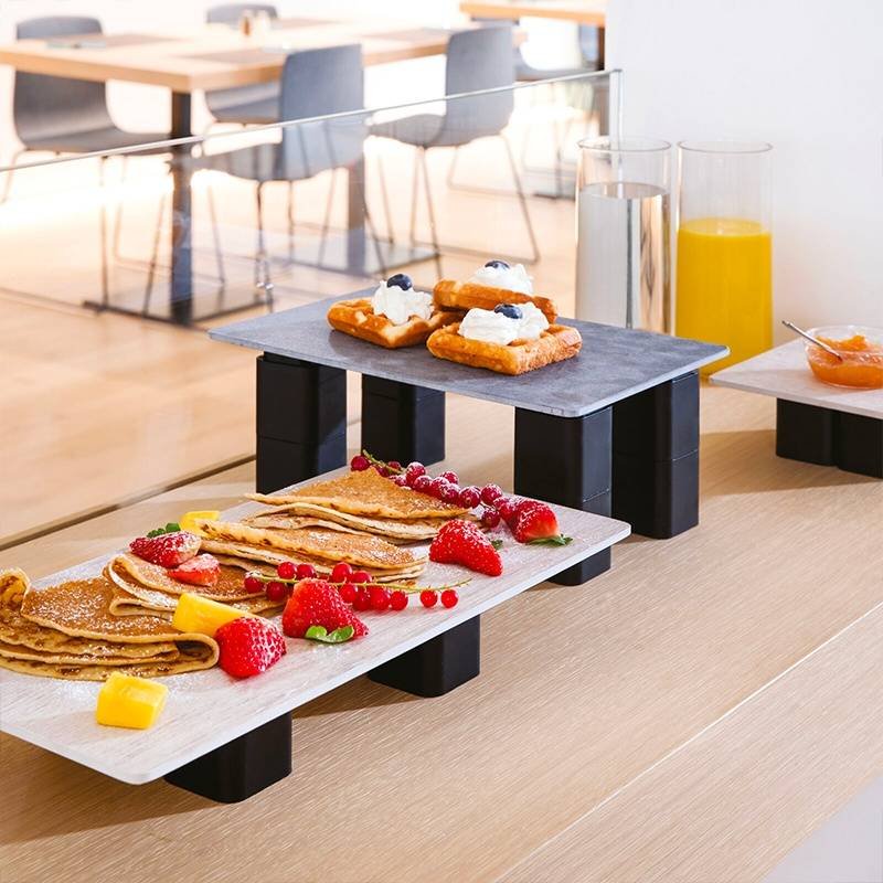 6X5 Cm Paderno Serving Trays Soporte bandeja de poliéster