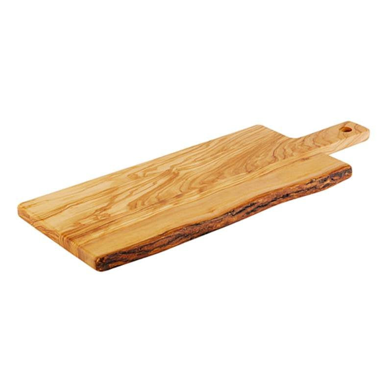 40X15 Cm Paderno Tableware Buffet And Display Plateau avec poignée en bois d'olivier