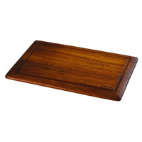 35X25 Cm Paderno Cast Iron Cookware Bandeja de madera