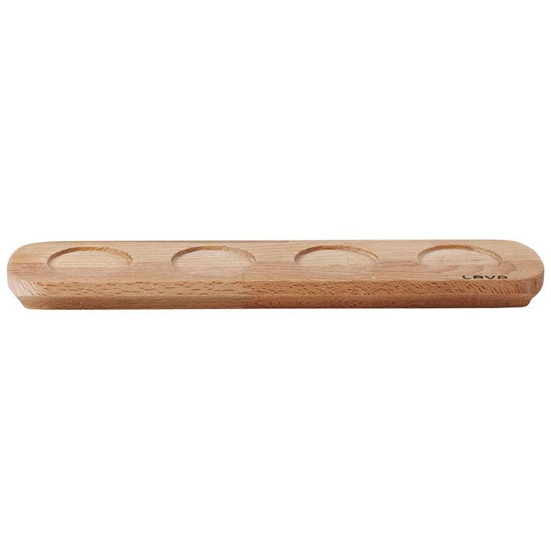 36X8 Cm Paderno Happy Hour Tablett Porta Snack mit Holzeinsätzen