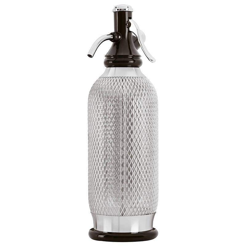 1 Litro Paderno Classic Soda Siphon in Stainless Steel