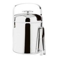 14 x H 22 cm Paderno stainless steel ice bucket with tongs
