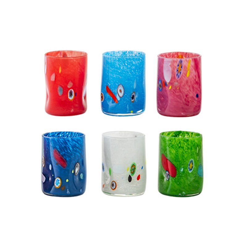 28 Cl I Goti Bicchiere Acqua In Vetro Set 6 Pezzi