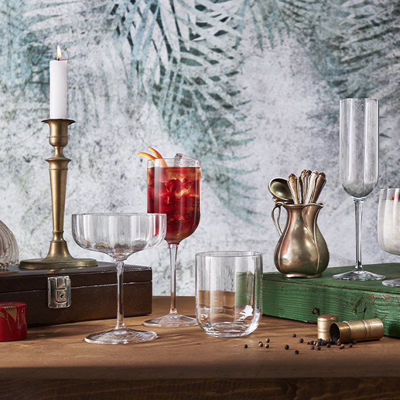 28 Cl Bormioli Luigi Jazz Multipurpose Glass In Glass Set 4 Pcs