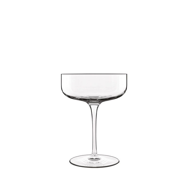 30 Cl Bormioli Luigi Vinalia Champagne Coupe in Glass Set 6 Pcs