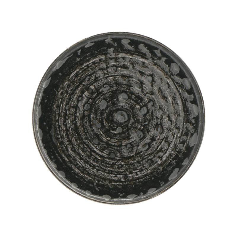 28 Cm Lioness Matheria Black Plato Llano en Porcelana