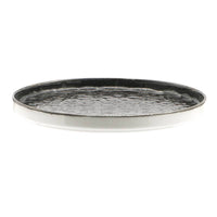 28 Cm Lioness Matheria Black Plato Llano en Porcelana