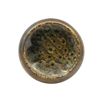 12 Cm Lioness Matheria Green Round Tray Plate In Porcelain