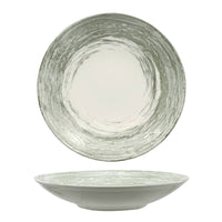 30 Cm Lioness Focus Grey Assiette Creuse en Porcelaine