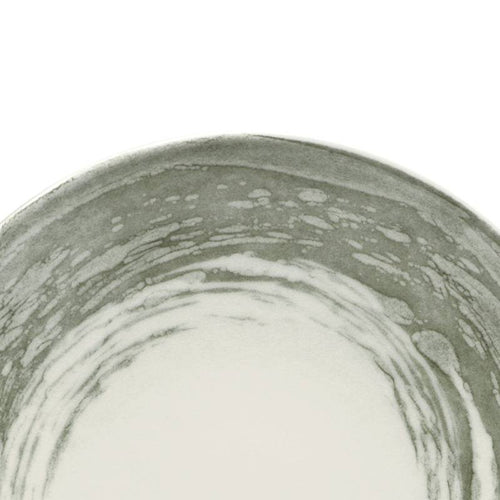 30 Cm Lioness Focus Grey Deep Plate in Porcelain