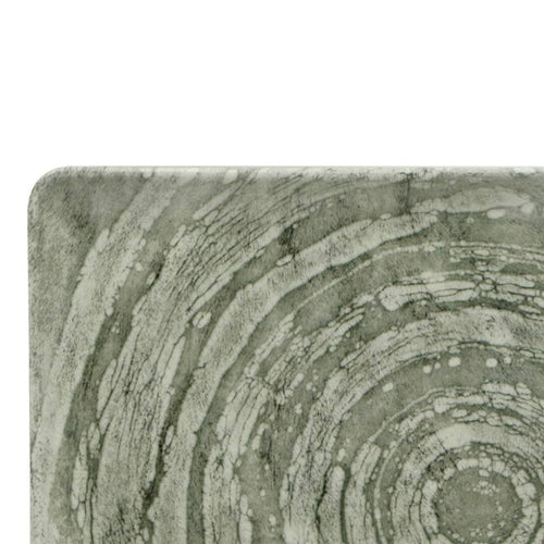 30 Cm Lioness Focus Grey Rectangular Serving Platter in Porcelain