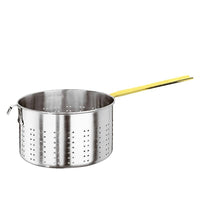 20 cm - Paderno Serie 2000 glutenfreier Nudeltopf mit Henkel aus Edelstahl