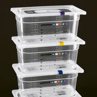 32.5 x 17.5 x H 10 cm - Paderno GN Series 15100 cubeta GN 1/3 polipropileno