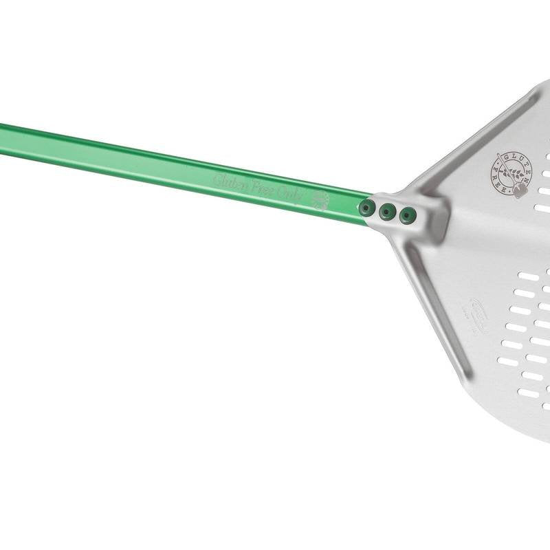 Paderno Perforated Square Pizza Peel in Anodised Aluminium