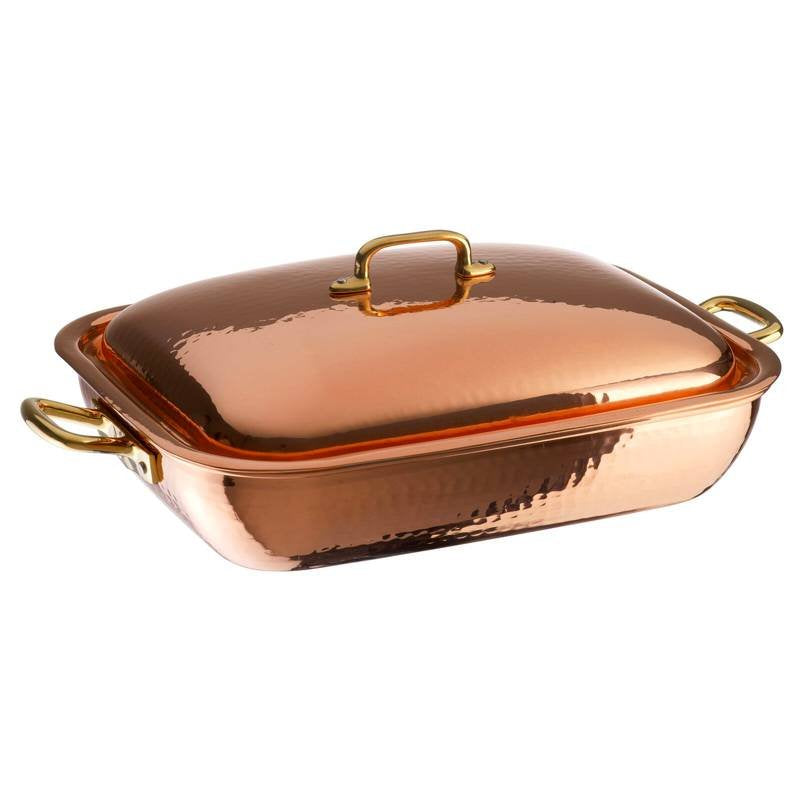 38X28 Cm Paderno Serie 15300 Rectangular Copper Pan