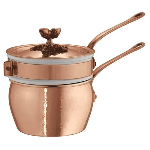 16 cm Paderno Serie 15400 casserole bain-marie avec couvercle en cuivre