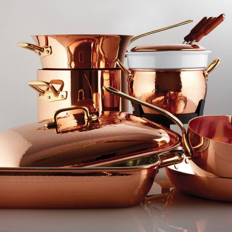 Paderno Serie 15400 Fondue Set In Koper