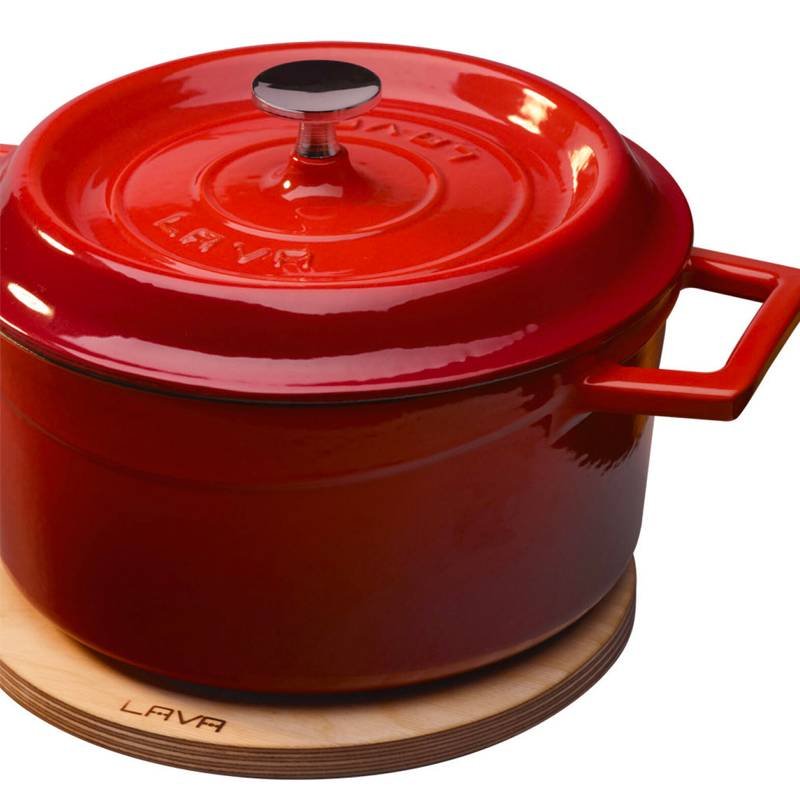 20 cm Paderno runder magnetischer Holz-Untersetzer