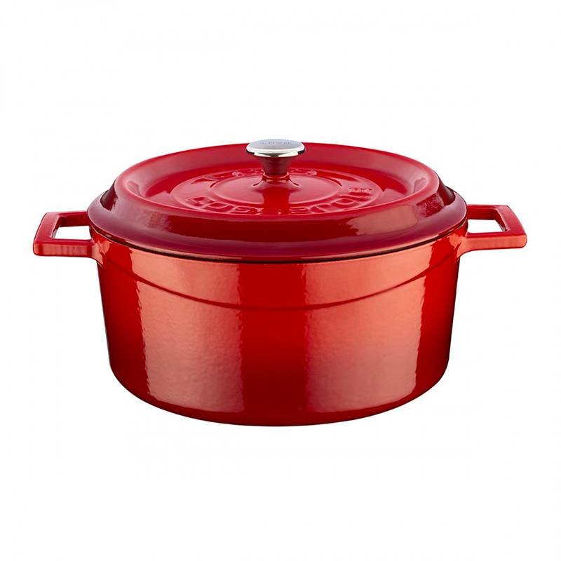 24 Cm Paderno Round Enameled Cast Iron Saucepan