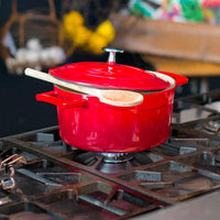 24 Cm Paderno Round Enameled Cast Iron Saucepan