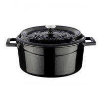 24 Cm Paderno Round Enameled Cast Iron Saucepan