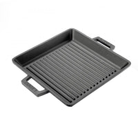 26X26 Cm Paderno Plancha carrée en fonte émaillée