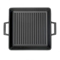 26X26 Cm Paderno Plancha carrée en fonte émaillée