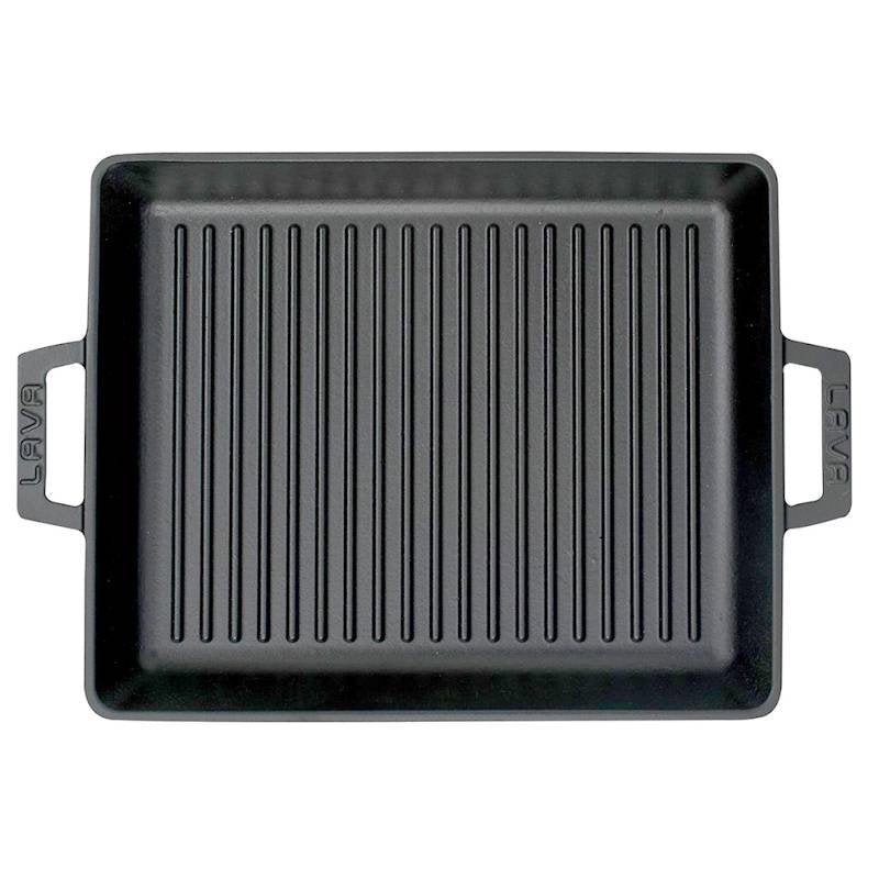 32X26 Cm Paderno Grill rectangulaire en fonte émaillée