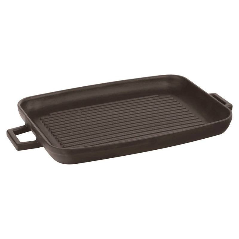 42X31 Cm Paderno Plancha rectangular de hierro fundido esmaltado