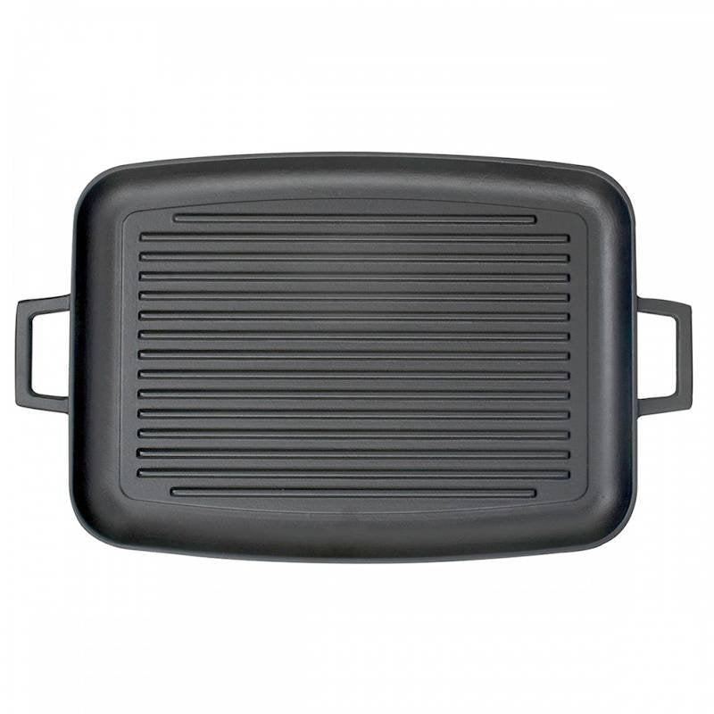 42X31 Cm Paderno Plancha rectangular de hierro fundido esmaltado