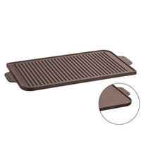 26X47 Cm Paderno Plancha grill rectangular de hierro fundido esmaltado Reversible
