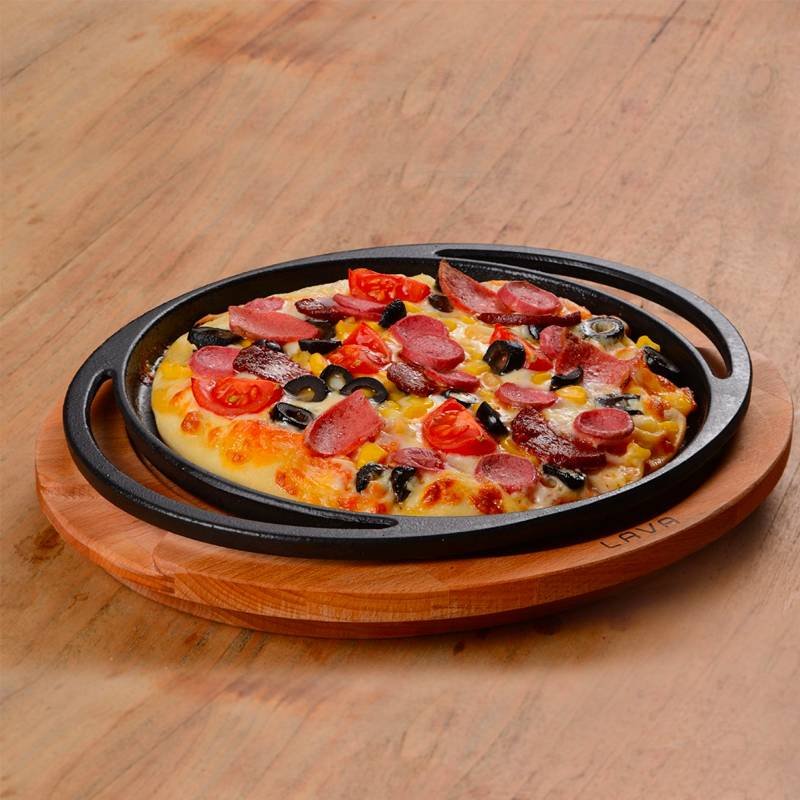 20 Cm Paderno Cast Iron Cookware Pizza Plate in Cast Iron