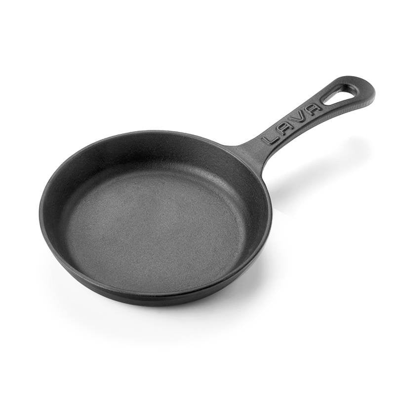 Paderno Flache runde Bratpfanne Mit Griff Aus emailliertem Gusseisen