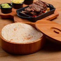 19 cm Paderno Tortilla-Behälter aus Holz