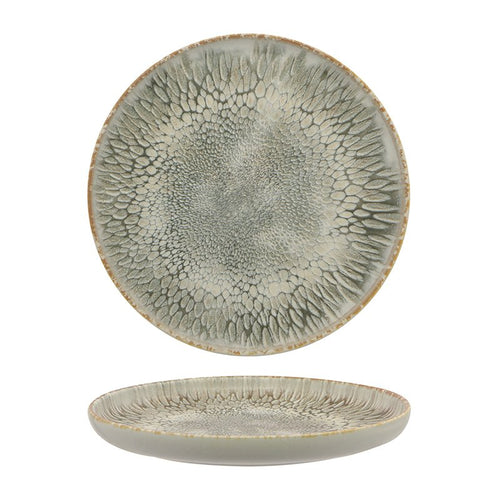 33 Cm Dust Flat Plate in Stoneware Set 4 Pcs