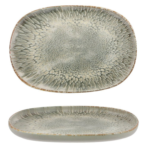 33 Cm Dust Oval Serving Platter in Stoneware Set 4 Pcs
