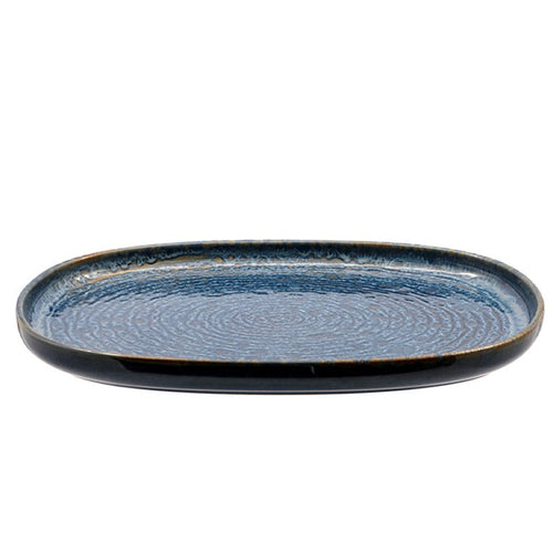 33 Cm Okeanos Oval Serving Platter in Stoneware Set 4 Pcs