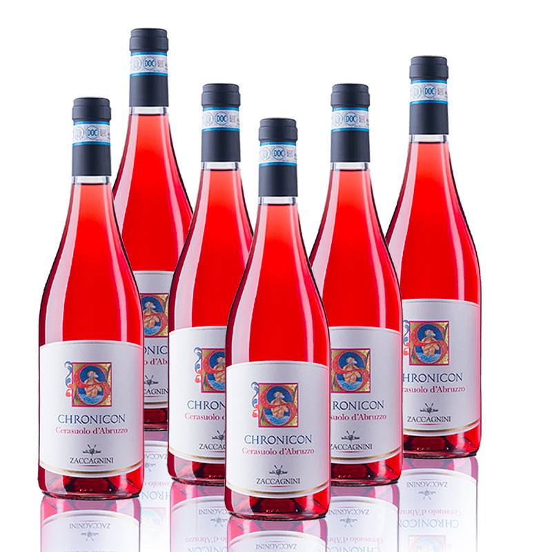 Chronicon Cerasuolo D Abruzzo Doc 2021 Cantina Zaccagnini Set 6 Bottiglie