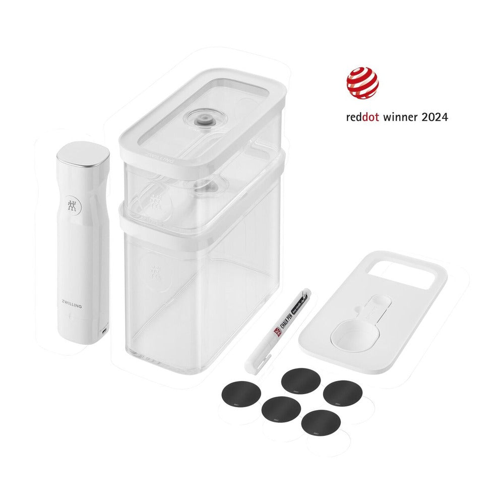 Zwilling Fresh & Save Cube set recipientes al vacío con bomba inalámbrica en plástico - set 5 piezas