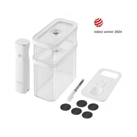 Zwilling Fresh & Save Cube set recipientes al vacío con bomba inalámbrica en plástico - set 5 piezas