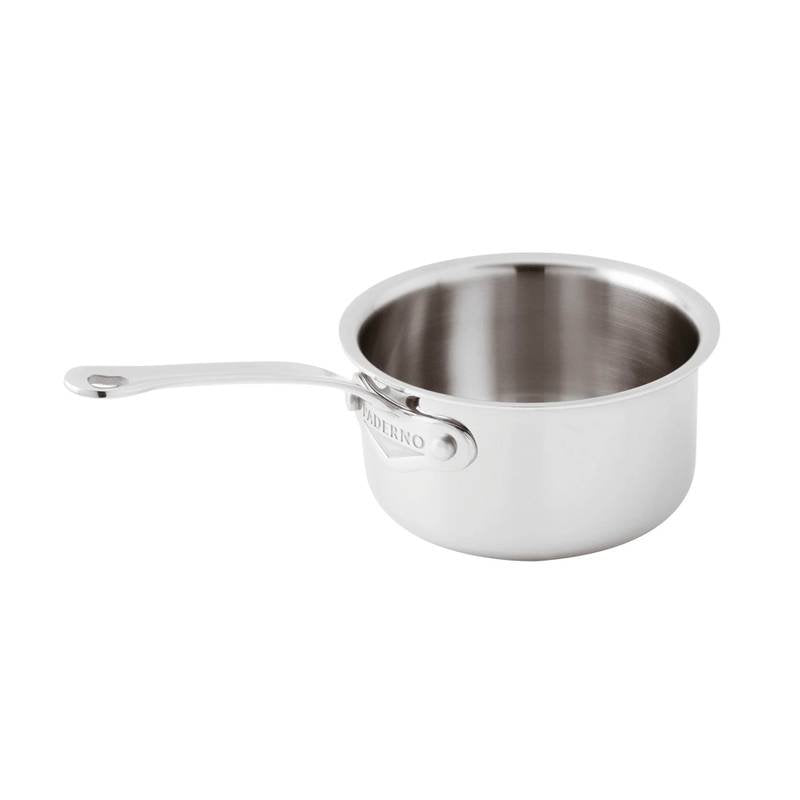12 cm - Paderno Series 12200 Miniature Saucepan With Handle In Stainless Steel