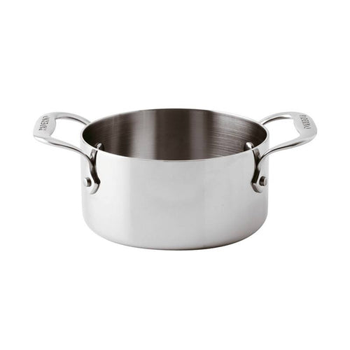 10 cm - Paderno Series 12200 Miniature Casserole Basse En Acier Inoxydable