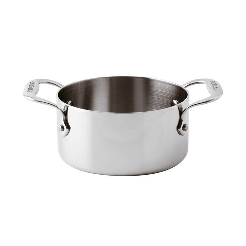 10 cm - Paderno Series 12200 Miniatur Niederer Kochtopf Aus Edelstahl