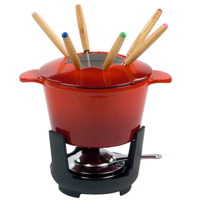 Ilsa Normandie Set de fondue en fonte Set de de 10 pz