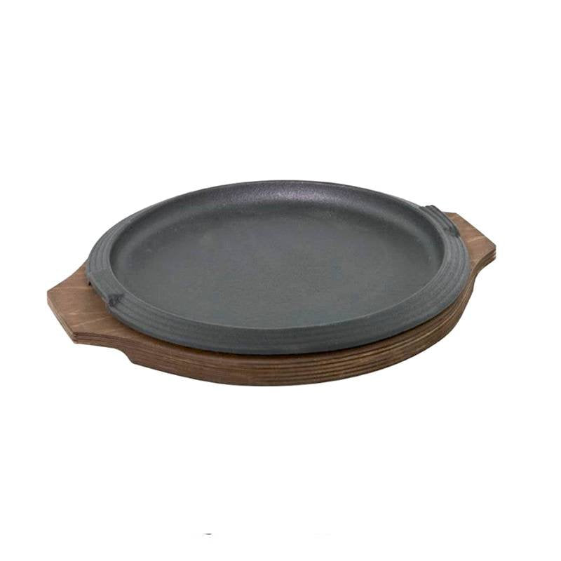 21 Cm Ilsa Plato de Hierro Fundido con Soporte de Madera