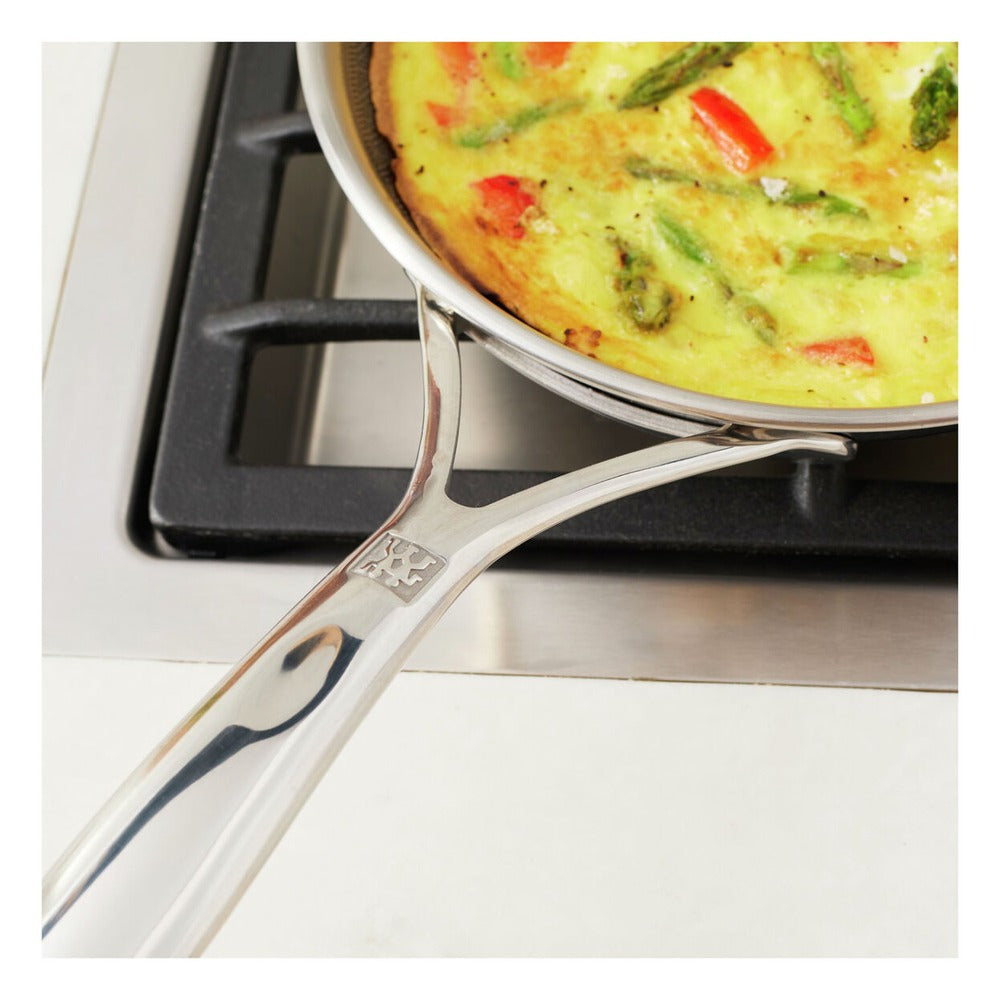 Zwilling Peak anti-aanbak ondiepe pan in roestvrij staal met Ceraforce Hycoat coating